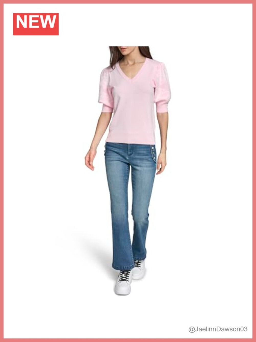 Floral Short Sleeve Pullover Sweater Round Neck Lightweight Layering